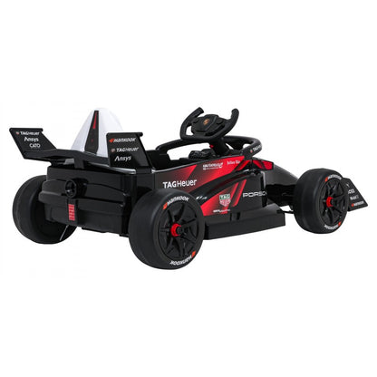 Auto Elettrica per Bambini Porsche Formula E 12V con Telecomando Rossa