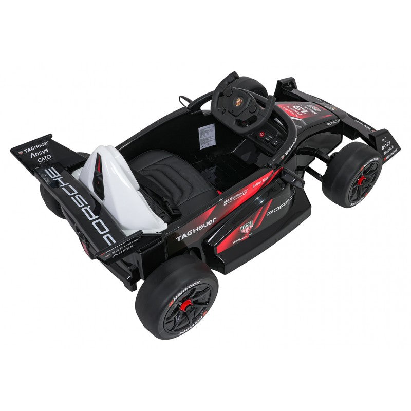 Auto Elettrica per Bambini Porsche Formula E 12V con Telecomando Rossa