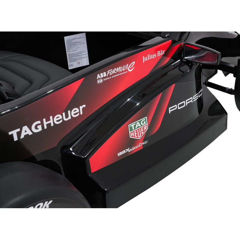 Auto Elettrica per Bambini Porsche Formula E 12V con Telecomando Rossa