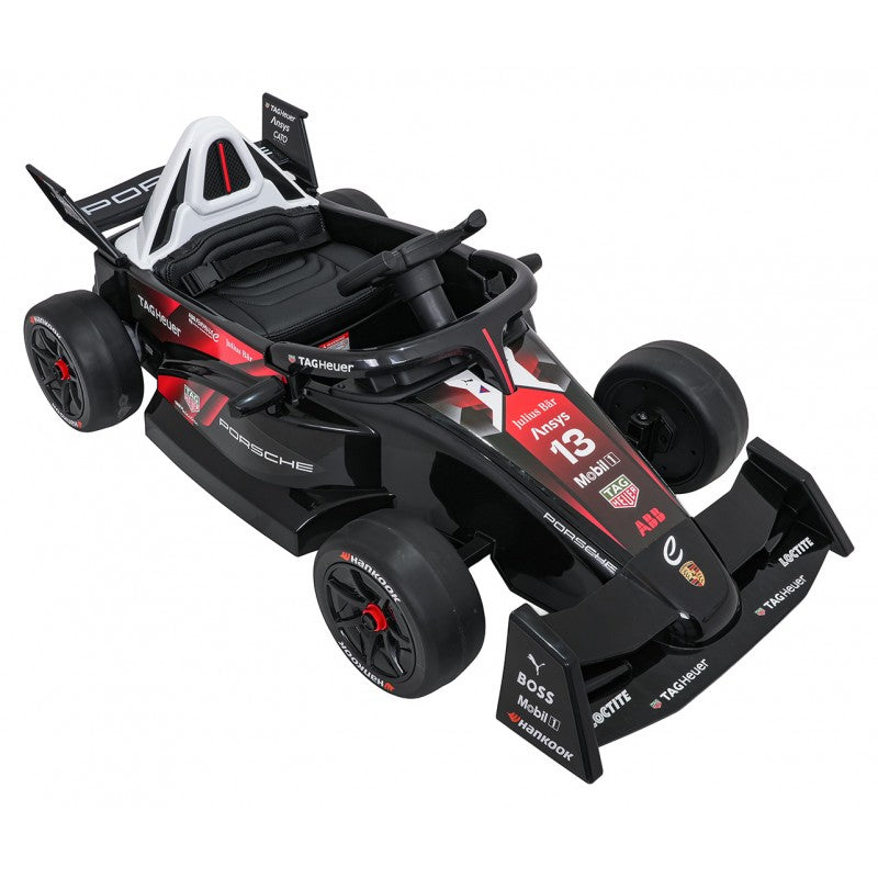 Auto Elettrica per Bambini Porsche Formula E 12V con Telecomando Rossa