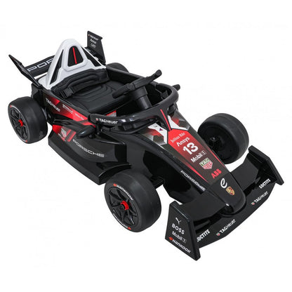 Auto Elettrica per Bambini Porsche Formula E 12V con Telecomando Rossa