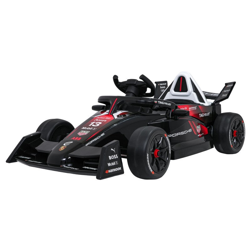 Auto Elettrica per Bambini Porsche Formula E 12V con Telecomando Rossa