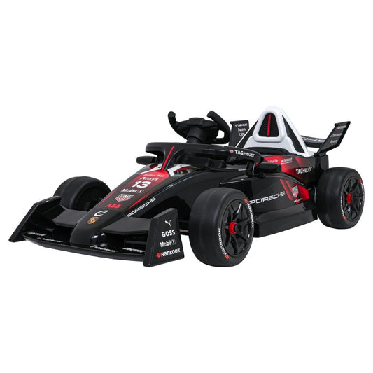 Auto Elettrica per Bambini Porsche Formula E 12V con Telecomando Rossa