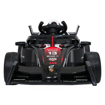 Auto Elettrica per Bambini Porsche Formula E 12V con Telecomando Rossa