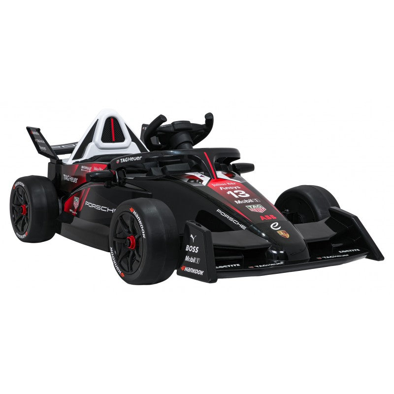 Auto Elettrica per Bambini Porsche Formula E 12V con Telecomando Rossa