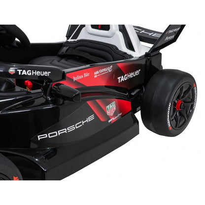 Auto Elettrica per Bambini Porsche Formula E 12V con Telecomando Rossa