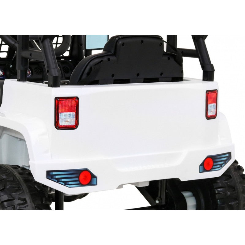 Auto Elettrica per Bambini Jeep Dark Night 4x4 12V con Telecomando Bianca