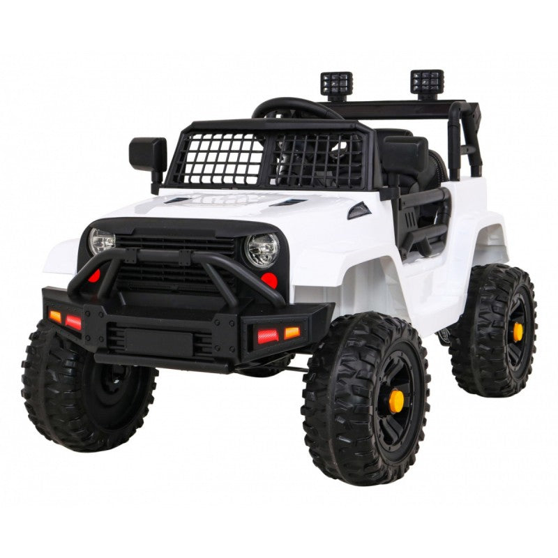 Auto Elettrica per Bambini Jeep Dark Night 4x4 12V con Telecomando Bianca