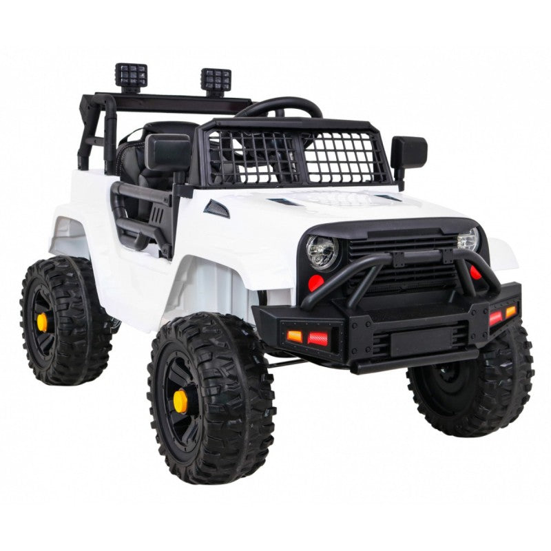 Auto Elettrica per Bambini Jeep Dark Night 4x4 12V con Telecomando Bianca