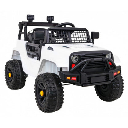 Auto Elettrica per Bambini Jeep Dark Night 4x4 12V con Telecomando Bianca