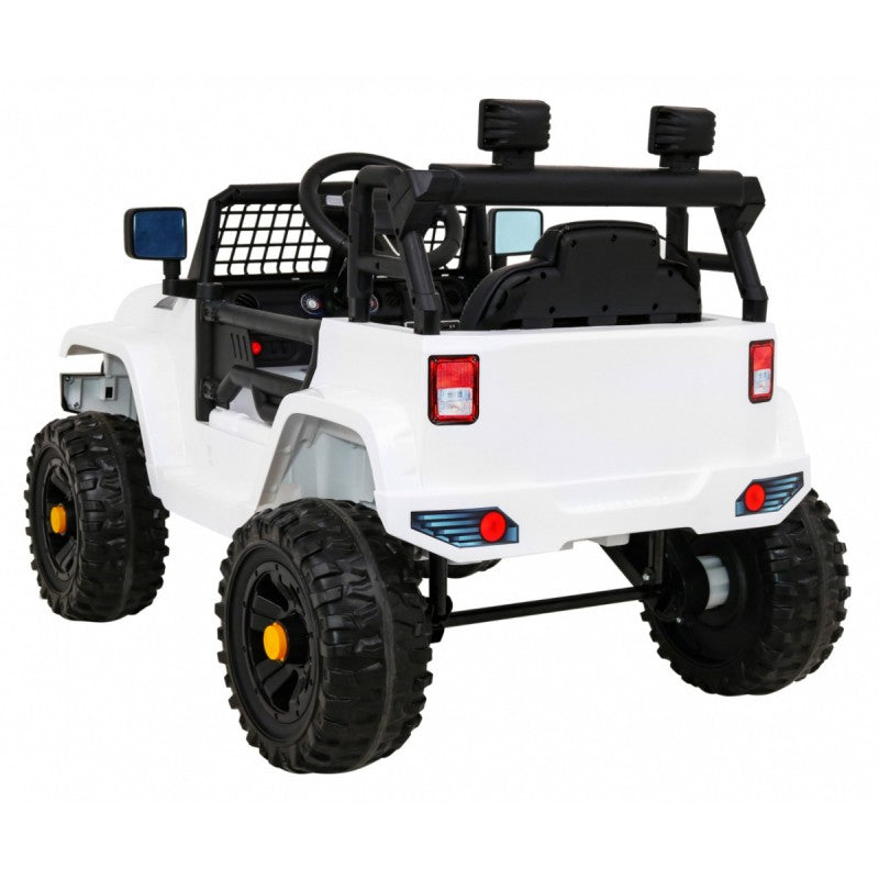 Auto Elettrica per Bambini Jeep Dark Night 4x4 12V con Telecomando Bianca