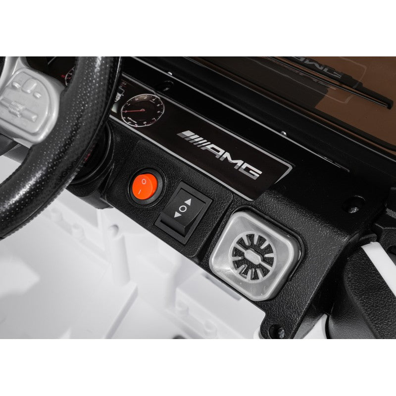 Auto Elettrica per Bambini Mercedes G63 AMG 4x4 12V con Telecomando Bianca