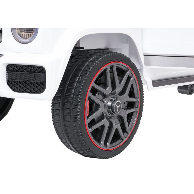 Auto Elettrica per Bambini Mercedes G63 AMG 4x4 12V con Telecomando Bianca
