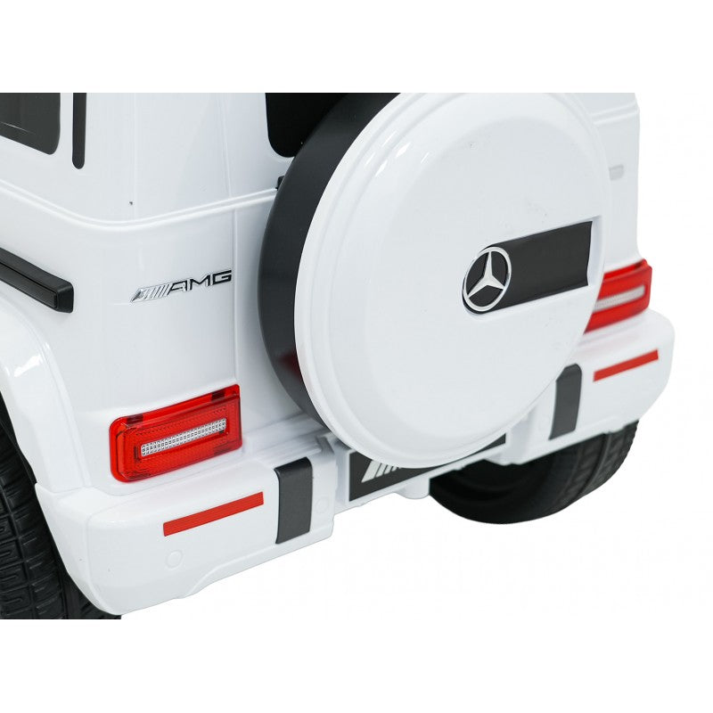Auto Elettrica per Bambini Mercedes G63 AMG 4x4 12V con Telecomando Bianca