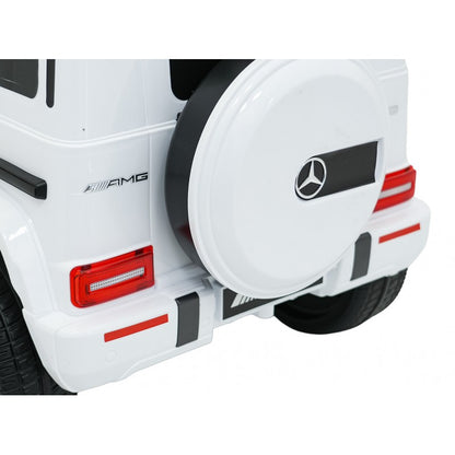 Auto Elettrica per Bambini Mercedes G63 AMG 4x4 12V con Telecomando Bianca
