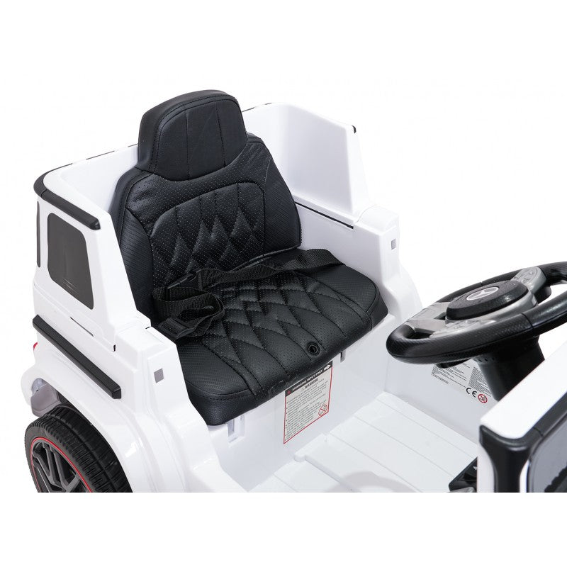 Auto Elettrica per Bambini Mercedes G63 AMG 4x4 12V con Telecomando Bianca