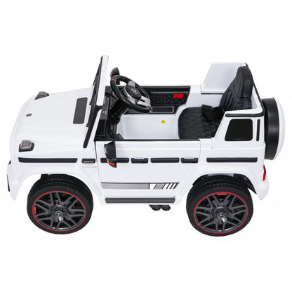 Auto Elettrica per Bambini Mercedes G63 AMG 4x4 12V con Telecomando Bianca