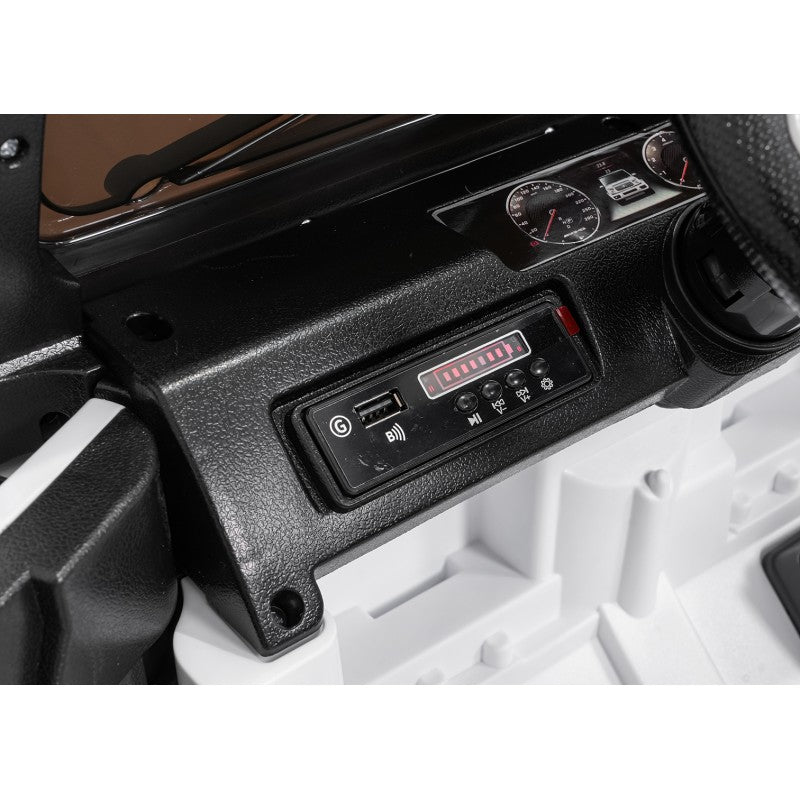 Auto Elettrica per Bambini Mercedes G63 AMG 4x4 12V con Telecomando Bianca