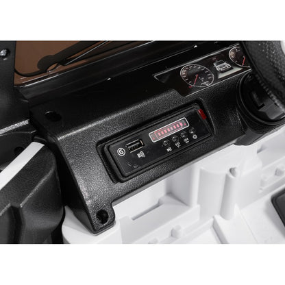 Auto Elettrica per Bambini Mercedes G63 AMG 4x4 12V con Telecomando Bianca