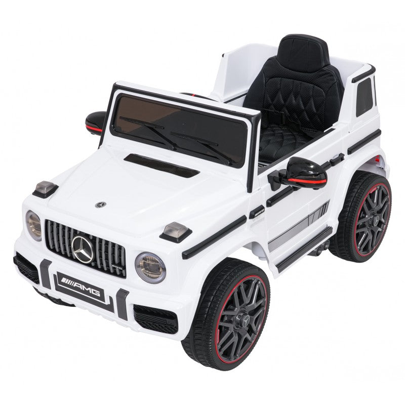 Auto Elettrica per Bambini Mercedes G63 AMG 4x4 12V con Telecomando Bianca