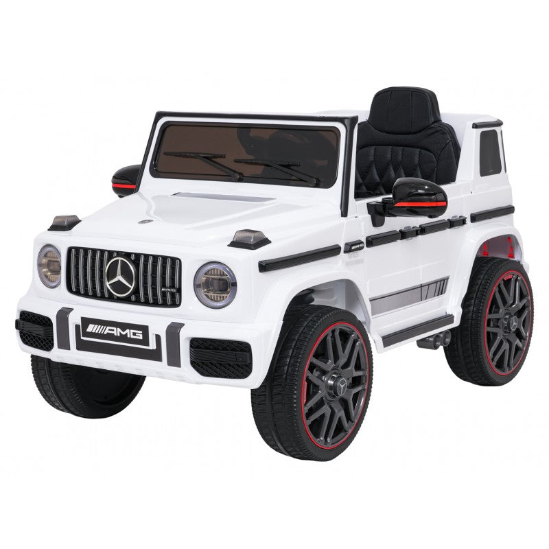 Auto Elettrica per Bambini Mercedes G63 AMG 4x4 12V con Telecomando Bianca