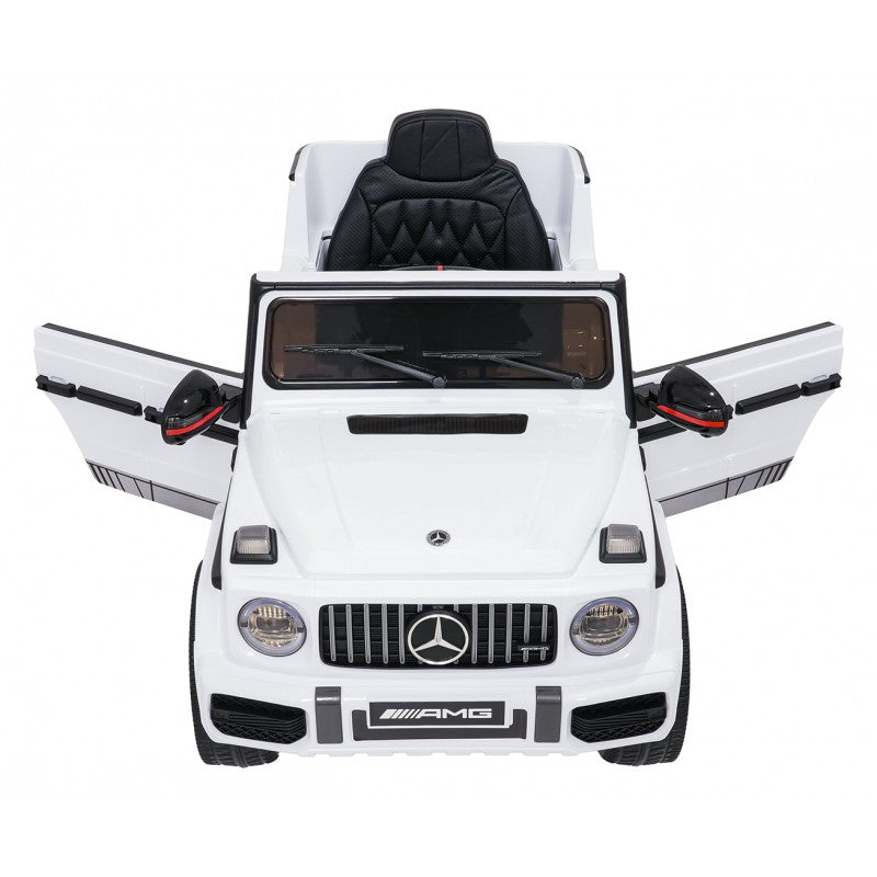 Auto Elettrica per Bambini Mercedes G63 AMG 4x4 12V con Telecomando Bianca