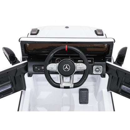 Auto Elettrica per Bambini Mercedes G63 AMG 4x4 12V con Telecomando Bianca