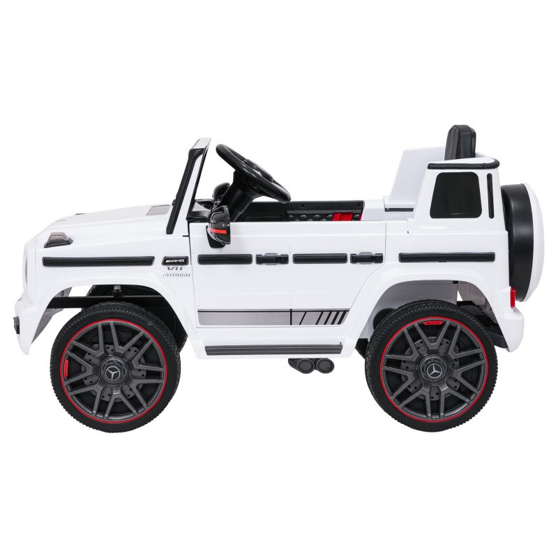 Auto Elettrica per Bambini Mercedes G63 AMG 4x4 12V con Telecomando Bianca