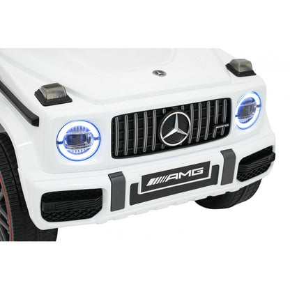 Auto Elettrica per Bambini Mercedes G63 AMG 4x4 12V con Telecomando Bianca