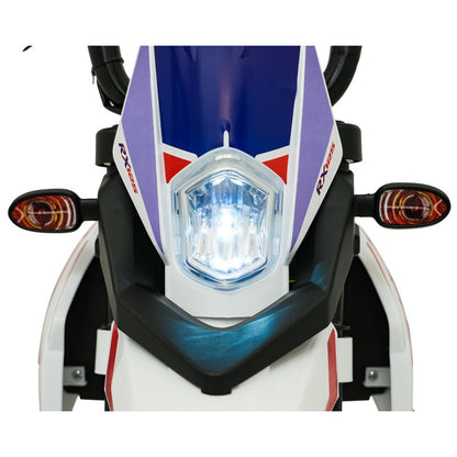 Moto Cross Elettrica per Bambini Aprilia RX con Rotelle Bianca