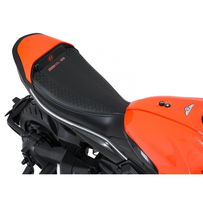 Moto Elettrica per Bambini Ducati Diavel x Bentley con Rotelle Arancione