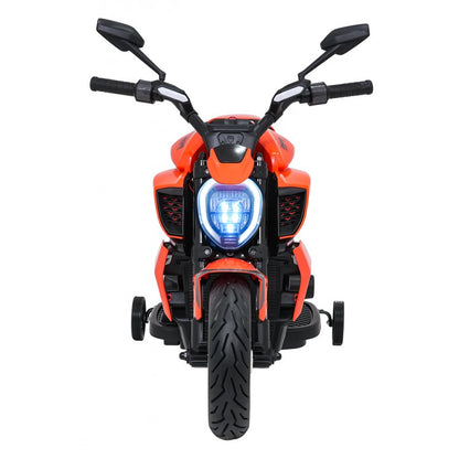 Moto Elettrica per Bambini Ducati Diavel x Bentley con Rotelle Arancione