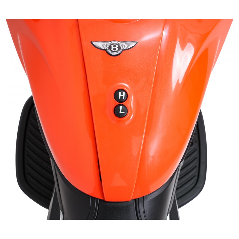 Moto Elettrica per Bambini Ducati Diavel x Bentley con Rotelle Arancione