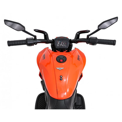 Moto Elettrica per Bambini Ducati Diavel x Bentley con Rotelle Arancione