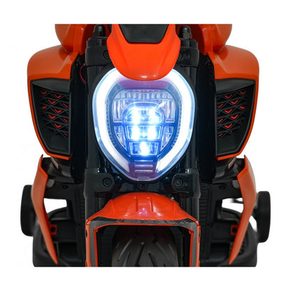 Moto Elettrica per Bambini Ducati Diavel x Bentley con Rotelle Arancione