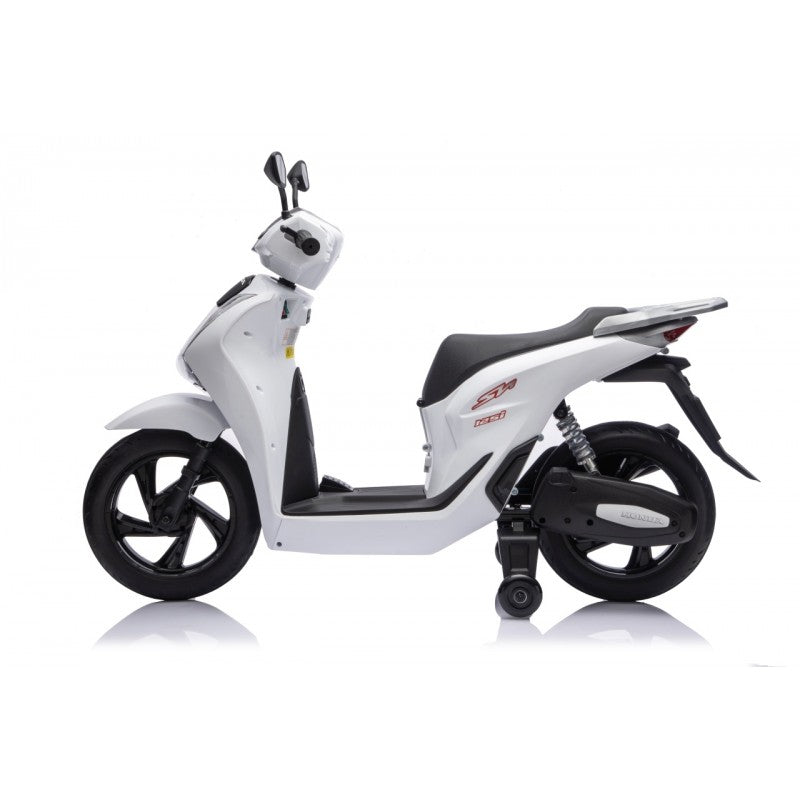 Scooter Elettrico per Bambini Honda SH125i con Rotelle Bianco