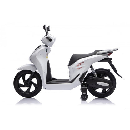 Scooter Elettrico per Bambini Honda SH125i con Rotelle Bianco