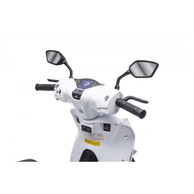 Scooter Elettrico per Bambini Honda SH125i con Rotelle Bianco