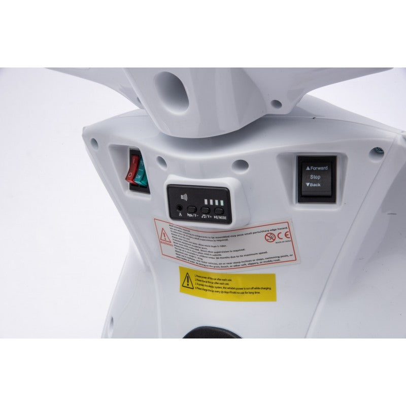 Scooter Elettrico per Bambini Honda SH125i con Rotelle Bianco