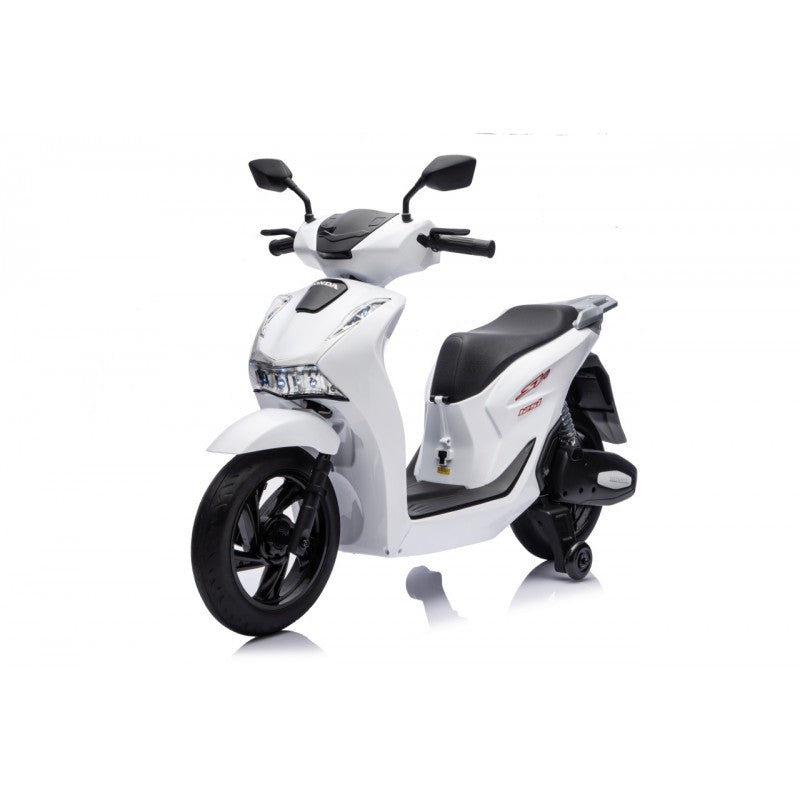 Scooter Elettrico per Bambini Honda SH125i con Rotelle Bianco