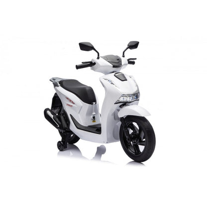 Scooter Elettrico per Bambini Honda SH125i con Rotelle Bianco