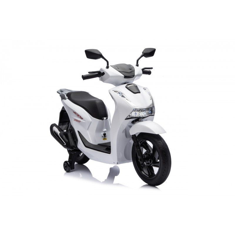 Scooter Elettrico per Bambini Honda SH125i con Rotelle Bianco