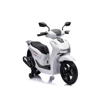 Scooter Elettrico per Bambini Honda SH125i con Rotelle Bianco