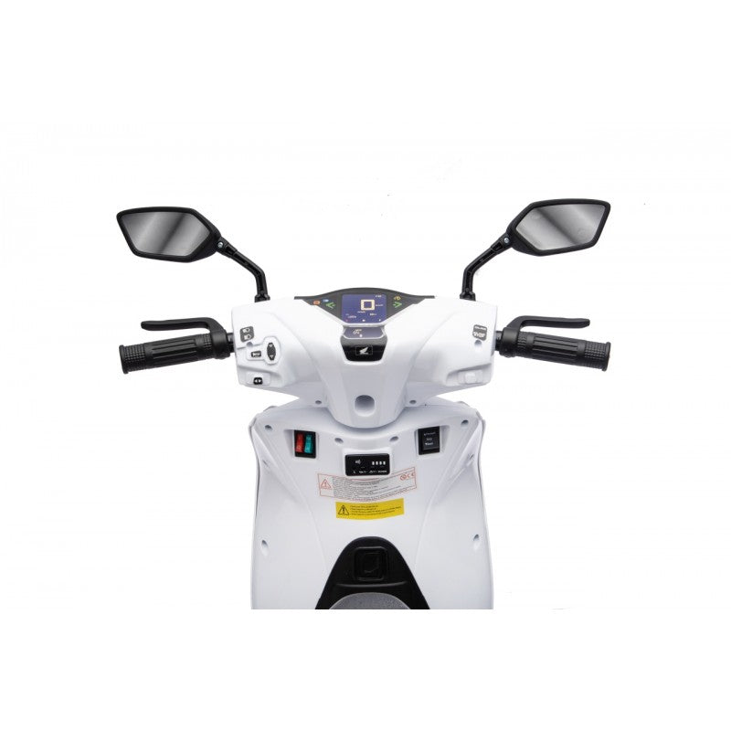 Scooter Elettrico per Bambini Honda SH125i con Rotelle Bianco