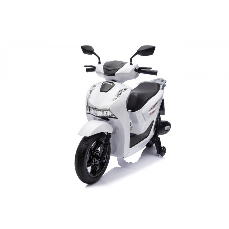 Scooter Elettrico per Bambini Honda SH125i con Rotelle Bianco