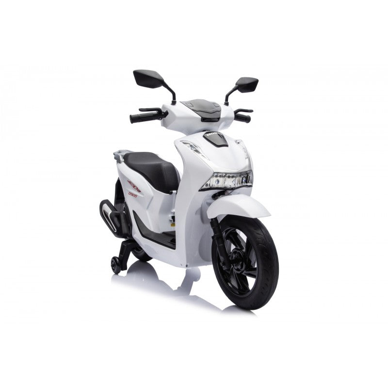 Scooter Elettrico per Bambini Honda SH125i con Rotelle Bianco