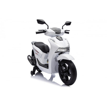 Scooter Elettrico per Bambini Honda SH125i con Rotelle Bianco