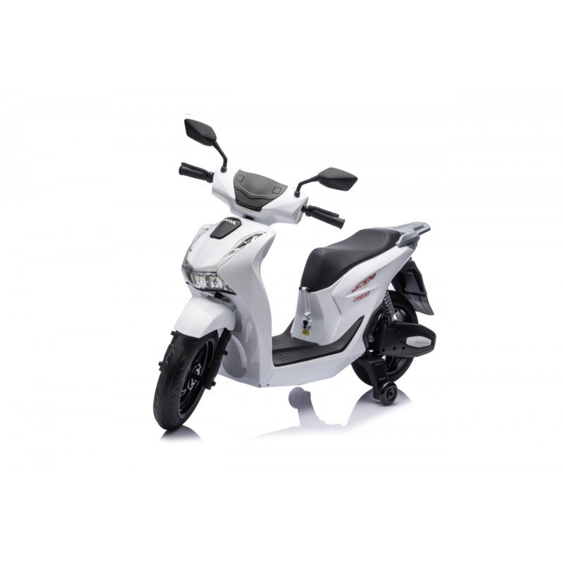 Scooter Elettrico per Bambini Honda SH125i con Rotelle Bianco
