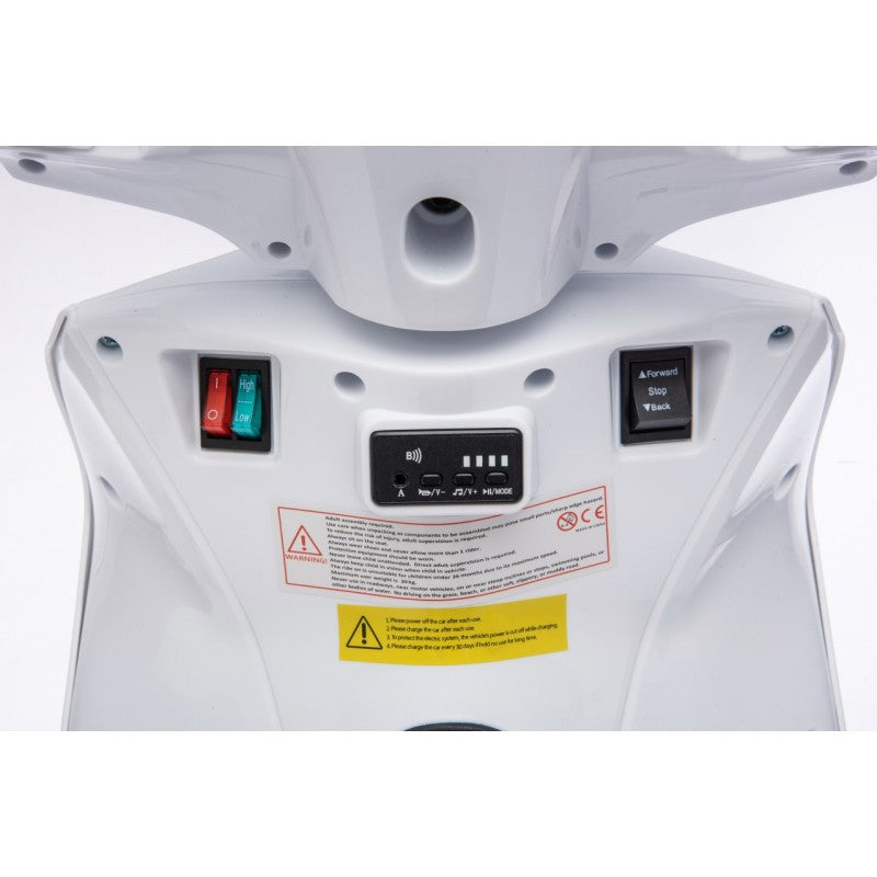 Scooter Elettrico per Bambini Honda SH125i con Rotelle Bianco