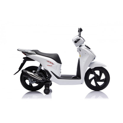 Scooter Elettrico per Bambini Honda SH125i con Rotelle Bianco